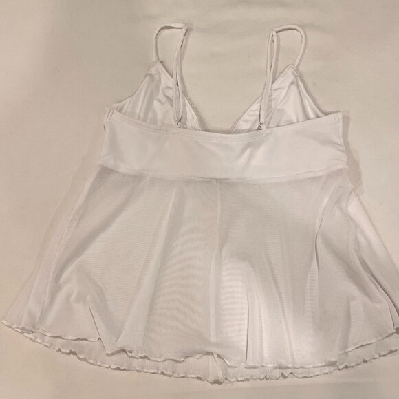 Garage White Mesh Tank Top - Picture 2 of 5